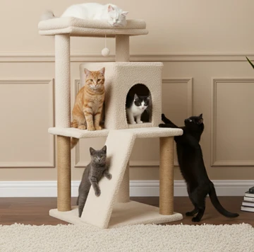 Buy Easy To Assemble Wooden Cat Trees
